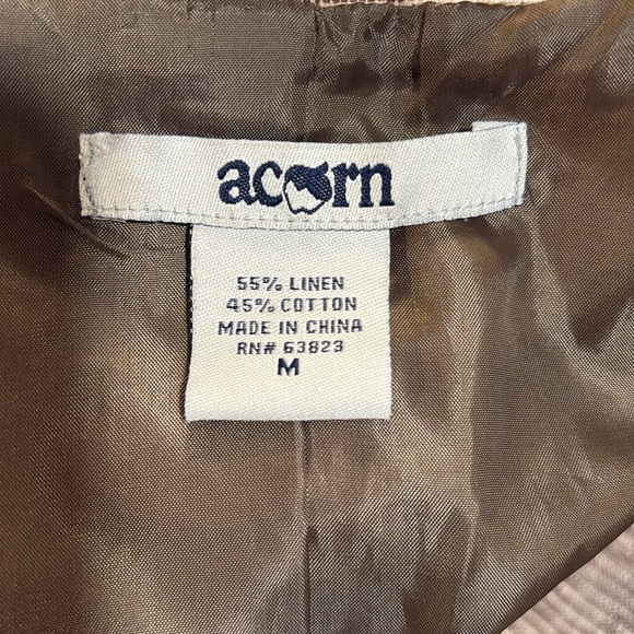 Acorn Tan Blazer Fitted Cropped Jacket - Picture 7 of 7